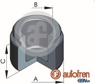 Piston, brake caliper D025683