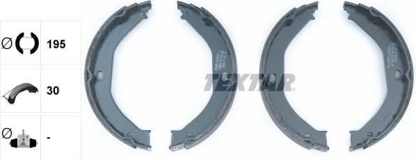 Brake Shoe Set, parking brake 91071700