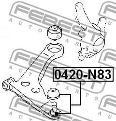 Ball Joint 0420-N83 - image 2
