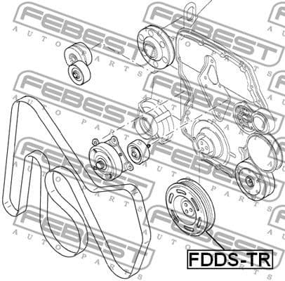 Belt Pulley, crankshaft FDDS-TR - image 2