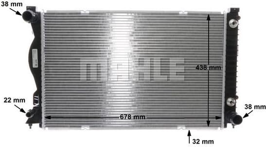 Radiator, engine cooling BEHR CR 789 000S - image 12