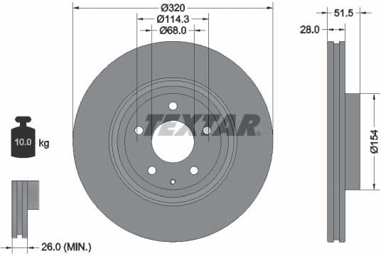 Brake Disc PRO 92315203