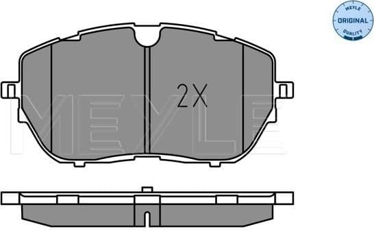 Brake Pad Set, disc brake MEYLE-ORIGINAL: True to OE. 025 222 1818