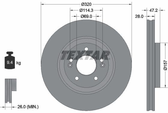 Brake Disc PRO 92306303