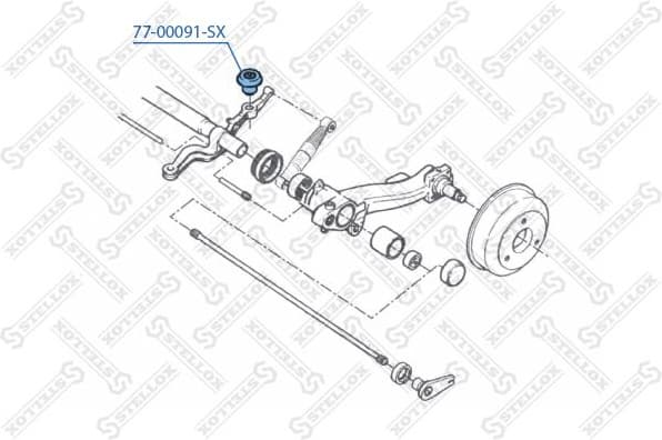 Mounting, control/trailing arm 77-00091-SX