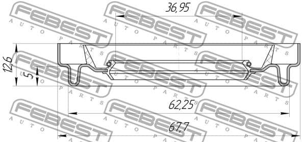Shaft Seal, drive shaft 95HDS-38620513X - image 2