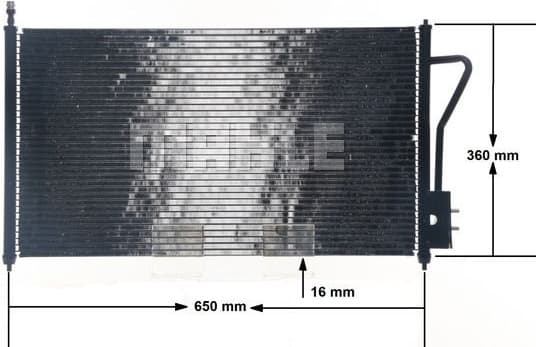 Condenser, air conditioning BEHR AC 218 000S - image 12