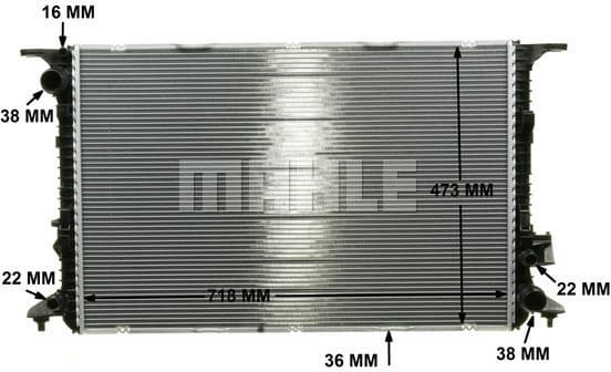 Radiator, engine cooling BEHR *** PREMIUM LINE *** CR 1022 000P - image 9