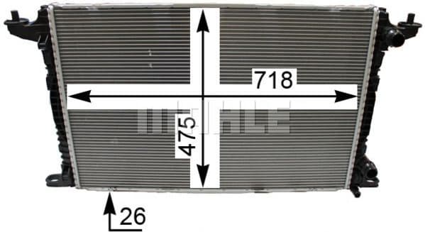 Radiator, engine cooling BEHR *** PREMIUM LINE *** CR 2179 000P - image 3