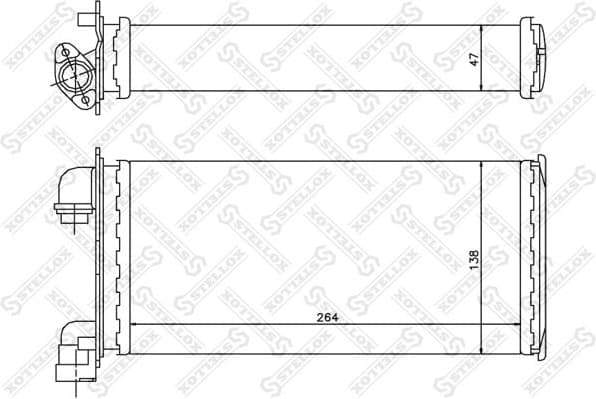 Heat Exchanger, interior heating 10-35078-SX