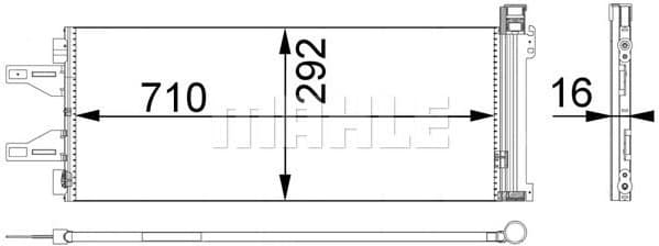 Condenser, air conditioning BEHR *** PREMIUM LINE *** AC 368 000P