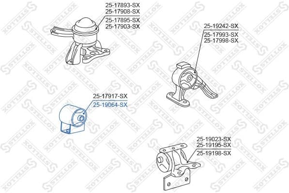 Mounting, engine 25-19064-SX