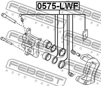 Repair Kit, brake caliper 0575-LWF - image 2