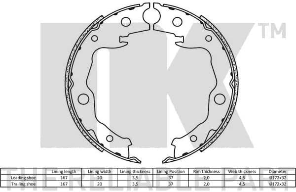 Brake Shoe Set 2722777 - image 2