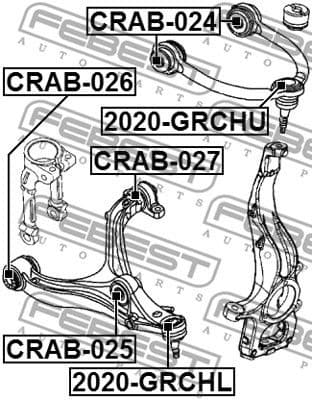 Mounting, control/trailing arm CRAB-025 - image 2