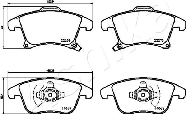 Brake Pad Set, disc brake 50-00-0311 - image 2