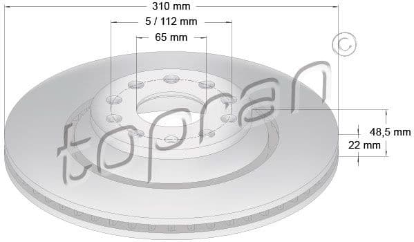 Brake Disc COATED 110 418