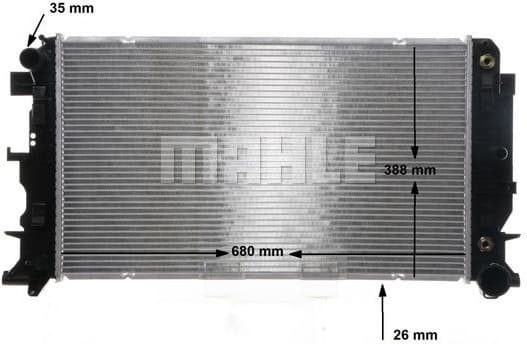 Radiator, engine cooling BEHR CR 12 000S - image 7