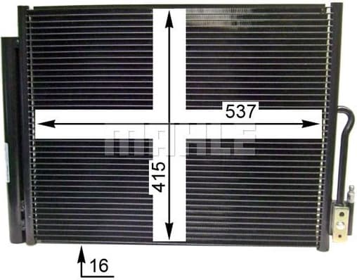 Condenser, air conditioning BEHR AC 596 000S - image 8