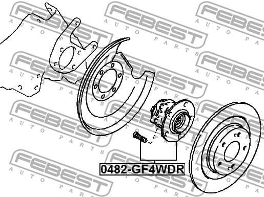 Wheel Hub 0482-GF4WDR - image 2