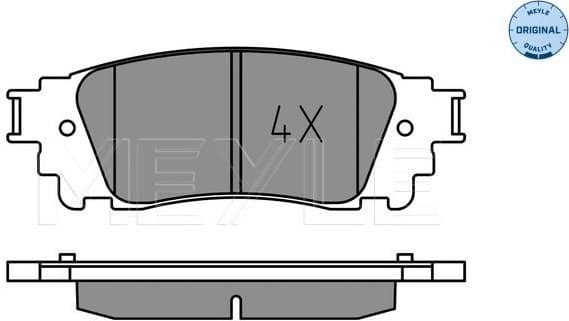 Brake Pad Set, disc brake MEYLE-ORIGINAL: True to OE. 025 221 5315