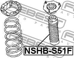 Protective Cap/Bellow, shock absorber NSHB-S51F - image 2