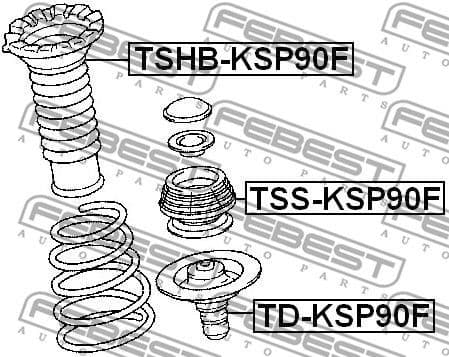 Protective Cap/Bellow, shock absorber TSHB-KSP90F - image 2