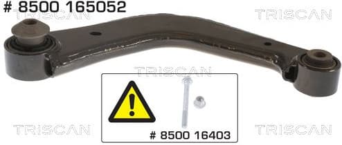Control/Trailing Arm, wheel suspension 8500 165052