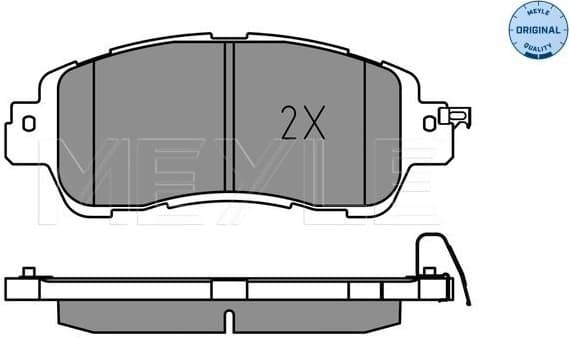 Brake Pad Set, disc brake MEYLE-ORIGINAL: True to OE. 025 222 3515