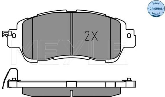 Brake Pad Set, disc brake MEYLE-ORIGINAL: True to OE. 025 222 3515 - image 2