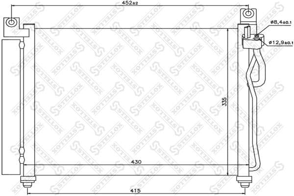 Condenser, air conditioning 10-45114-SX