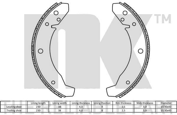 Brake Shoe Set 2747104 - image 2