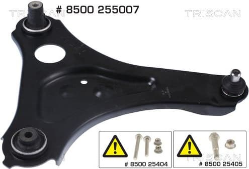 Control/Trailing Arm, wheel suspension 8500 255007