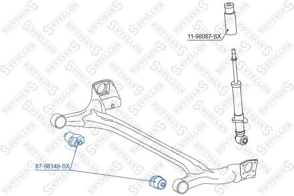 Mounting, control/trailing arm 87-98149-SX - image 2