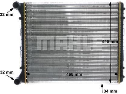 Radiator, engine cooling BEHR CR 1418 000S - image 12