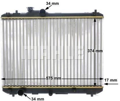 Radiator, engine cooling BEHR CR 1194 000S - image 12