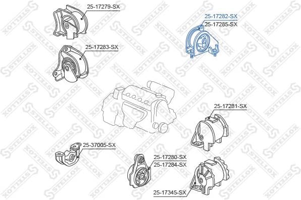 Mounting, engine 25-17282-SX