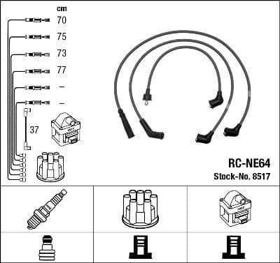Ignition Cable Kit RC-NE64