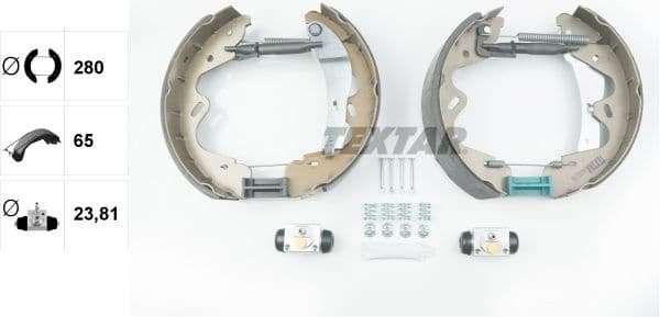 Brake Shoe Set Shoe Kit Pro 84065100