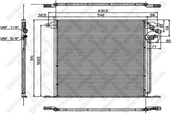 Condenser, air conditioning 10-45068-SX