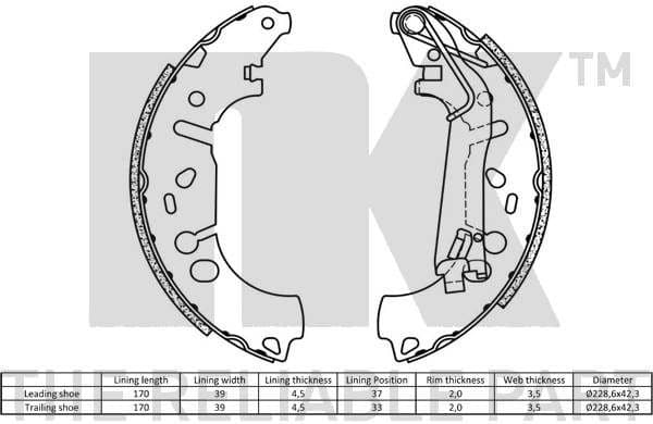 Brake Shoe Set 2723731 - image 2