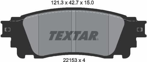 Brake Pad Set, disc brake 2215301