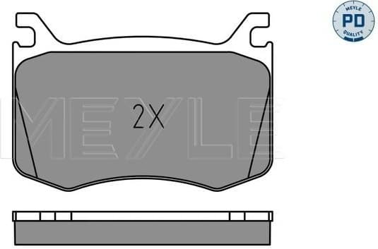 Brake Pad Set, disc brake MEYLE-PD: Advanced performance and design. 025 220 9115/PD