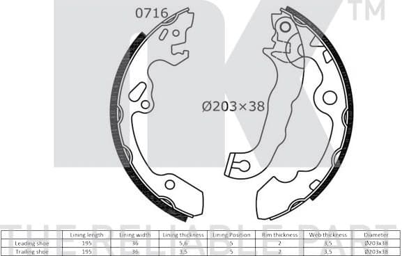 Brake Shoe Set 2725632 - image 2