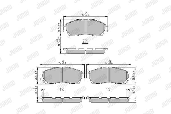 Brake Pad Set, disc brake 573913J