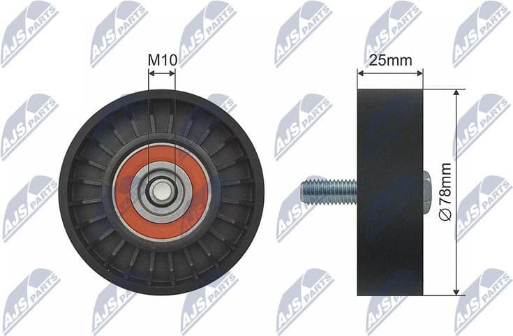 Tensioner Pulley, V-belt RNK-CT-041