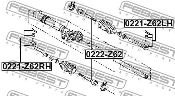 Inner Tie Rod 0222-Z62 - image 2