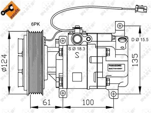 Compressor, air conditioning GENUINE 32820G - image 4