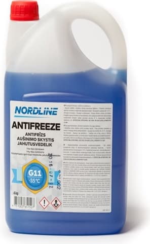 Aušinimo skystis mėlynas NORDLINE -35C G11 4kg - NAFB-4
