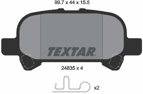 Brake Pad Set, disc brake 2483501